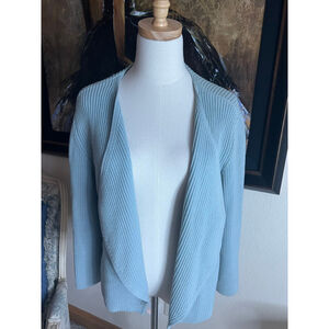 Women's EILEEN FISHER Cardigan Sweater L Light Blue